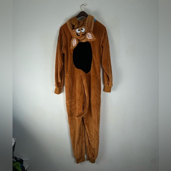 Scooby-Doo Mens' Hooded Union Suit Adult Costume Pajama Sleeper S/M - Picture 1 of 10